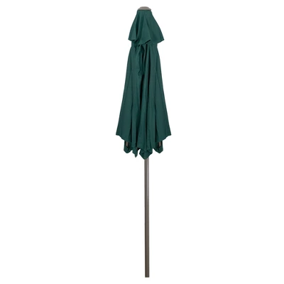 Northlight 6.5' Octagon Outdoor Patio Market Umbrella With Hand Crank - Hunter Green 3 Northlight 6.5' Octagon Outdoor Patio Market Umbrella With Hand Crank - Hunter Green - Image 3