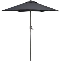 Northlight 7.5ft Outdoor Patio Market Umbrella With Hand Crank, Gray 9 Northlight 7.5ft Outdoor Patio Market Umbrella With Hand Crank, Gray -Home Decor GUEST 014e3d91 8dca 469b ac15 6a2a73cababf