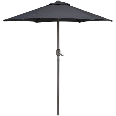 Northlight 7.5ft Outdoor Patio Market Umbrella With Hand Crank, Gray 5 Northlight 7.5ft Outdoor Patio Market Umbrella With Hand Crank, Gray - Image 5