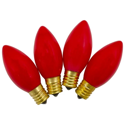 Northlight Set Of 4 Red C9 Opaque Christmas Replacement Bulbs - 3" 2 Northlight Set Of 4 Red C9 Opaque Christmas Replacement Bulbs - 3" - Image 2