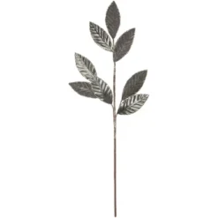 Northlight 28" Gray Glitter Textured Leaves Christmas Spray 7 Northlight 28" Gray Glitter Textured Leaves Christmas Spray -Home Decor GUEST 02121125 8708 47bd a80f 165a6d16e545