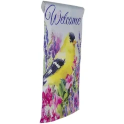 Northlight Welcome Yellow Finch Spring Outdoor Garden Flag 12.5" X 18" -Home Decor GUEST 02376e3a 8875 430d a2c2 84b8e8599349