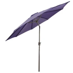 Northlight 9ft Outdoor Patio Market Umbrella With Hand Crank And Tilt - Purple -Home Decor GUEST 02808348 bfb7 485c 84cc 0c234c5a79db