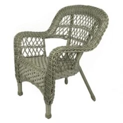 Northlight 4-Piece West Bay Driftwood Resin Wicker Outdoor Patio Conversation Set -Home Decor GUEST 03b6ec9a 02c5 4233 b026 2e243e6868b4