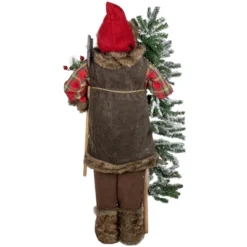Northlight 48" Santa Claus With Artificial Flocked Alpine Tree Christmas Figure -Home Decor GUEST 04e167ef 0dbf 46f7 81dc cb00a0a96e56