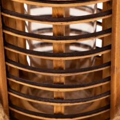 Northlight Rattan Glass Candle Lantern With Jute Handle - 7.5" -Home Decor GUEST 052f7307 f8e4 42f5 8920 0729189fbc79