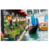 Northlight LED Lighted Floral Shop With Gondola Ride Canvas Wall Art 11.75" X 15.75"