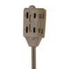Northlight 15' Brown Indoor Power Extension Cord With 3-Outlets And Safety Lock