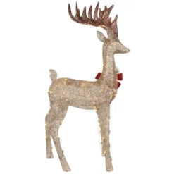 Northlight 48" Pre-Lit LED Champagne Deer Outdoor Christmas Decoration -Home Decor GUEST 057dd354 abd6 459f 9ed7 74a423936918