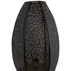 Northlight Laser-Cut Moroccan-Style Mandalas Iron Table Lamp - 15.75" - Black -Home Decor GUEST 05b95868 8f5f 450a bb5e e529a54cf43d