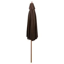 Northlight 8.5ft Outdoor Patio Market Umbrella With Wooden Pole, Brown -Home Decor GUEST 06ea56e3 da7b 4bfe 8db9 d5b9720904c3