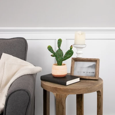 Northlight Real Touch™ Artificial Green And Red Potted Floral Cactus 9.5" 1 Northlight Real Touch™ Artificial Green And Red Potted Floral Cactus 9.5"