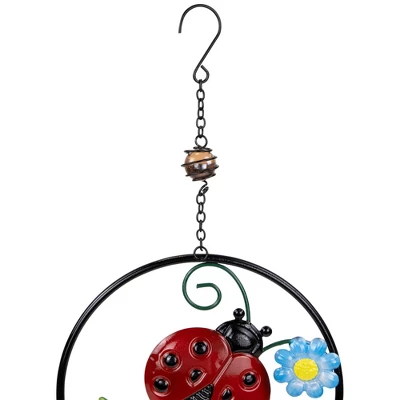 Northlight Ladybug Dreamcatcher Outdoor Garden Windchime - 27.5" 4 Northlight Ladybug Dreamcatcher Outdoor Garden Windchime - 27.5" - Image 4