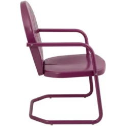 Northlight 34-Inch Outdoor Retro Tulip Armchair, Purple -Home Decor GUEST 08cba33a b937 4e5f b410 bbdea6298f98