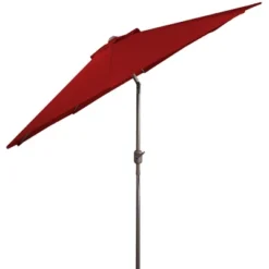 Northlight 9ft Outdoor Patio Market Umbrella With Hand Crank And Tilt, Red -Home Decor GUEST 09fe143f b87d 4415 a2c4 831bda6dc994