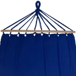 Northlight Hammock With Netted Fringe And Wooden Bars - 100" X 41" - Blue 12 Northlight Hammock With Netted Fringe And Wooden Bars - 100" X 41" - Blue -Home Decor GUEST 0a865020 a7ae 446f bfe3 4ca9ed80f5e0