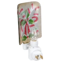 Northlight 6" White And Red Candy Canes Glass Christmas Night Light -Home Decor GUEST 0b27d63d 1727 47f7 a124 c7f93d856a9d