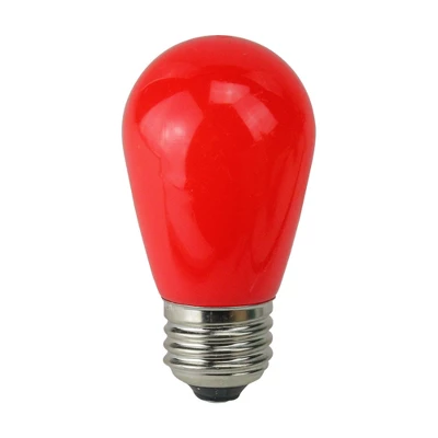 Northlight Pack Of 25 Opaque Red LED S14 Christmas Replacement Bulbs 1 Northlight Pack Of 25 Opaque Red LED S14 Christmas Replacement Bulbs