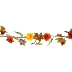 Northlight 5.5' X 6" Autumn Harvest Orange And Yellow Mums With Maple Leaves Garland - Unlit 10 Northlight 5.5' X 6" Autumn Harvest Orange And Yellow Mums With Maple Leaves Garland - Unlit -Home Decor GUEST 0d06895c d481 46c4 99fb 768372616142