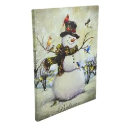 Northlight LED Lighted Snowman And Bird Friends Christmas Canvas Wall Art 15.75" X 11.75" -Home Decor GUEST 0da7d85b f66a 40ea 9f64 1c42fc8268e0