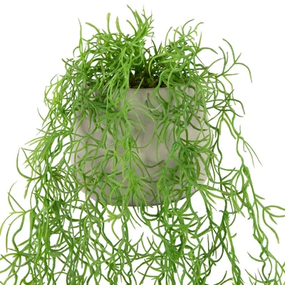 Northlight 22" Artificial Cascading Succulent Plant In Gray Stone Pot 3 Northlight 22" Artificial Cascading Succulent Plant In Gray Stone Pot - Image 3