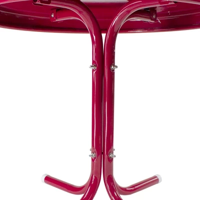 Northlight 22" Outdoor Retro Tulip Side Table, Pink 3 Northlight 22" Outdoor Retro Tulip Side Table, Pink - Image 3