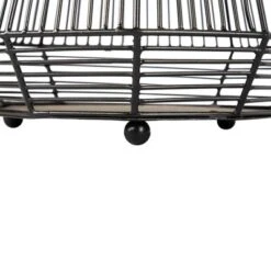 Northlight Large Geometric Iron Hurricane Candle Lantern - 11.25" - Black -Home Decor GUEST 0ee1b003 c5a3 48c4 a396 513965325e21