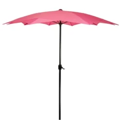 Northlight 8.85ft Outdoor Patio Lotus Umbrella With Hand Crank, Pink -Home Decor GUEST 10b1ea67 6442 4a48 b8cc 769ae59d5096