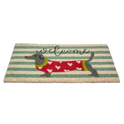 Northlight Natural Coir Rectangular Dachshund Dog Welcome Doormat 18" X 30" 2 Northlight Natural Coir Rectangular Dachshund Dog Welcome Doormat 18" X 30" - Image 2