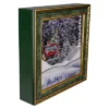 Northlight 31" LED Lighted Musical Snowing Retro Truck Wall Plaque