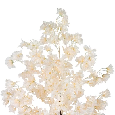 Northlight 6' LED Lighted White Floral Artificial Tree - Warm White Lights 3 Northlight 6' LED Lighted White Floral Artificial Tree - Warm White Lights - Image 3