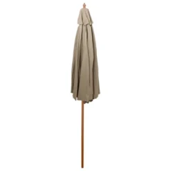 Northlight 9' Outdoor Patio Market Umbrella - Beige/Cherry Wood -Home Decor GUEST 1497790a dbde 4e2c a564 6bc6b27625b9