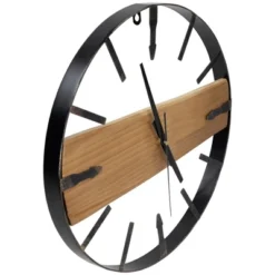 Northlight Rustic Metal Frame Wall Clock -15.75" - Black 8 Northlight Rustic Metal Frame Wall Clock -15.75" - Black -Home Decor GUEST 14aea66d b838 4902 8ccc 396260009808