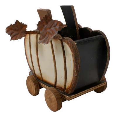 Northlight 10.5" Fall Harvest Wooden Pumpkin Cart Tabletop Decoration 4 Northlight 10.5" Fall Harvest Wooden Pumpkin Cart Tabletop Decoration - Image 4