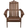 Northlight 36" Brown Classic Folding Wooden Adirondack Chair