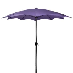 Northlight 8.85ft Outdoor Patio Lotus Umbrella With Hand Crank, Purple -Home Decor GUEST 170f8517 0e3e 4888 ac5d 81c21f0e8ab0