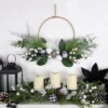 Northlight Real Touch™️ Winter Greenery With Pinecones Artificial Christmas Wreath - 18" - Unlit
