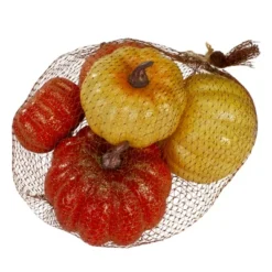 Northlight Set Of 5 Artificial Fall Harvest Pumpkins Decorations 4" -Home Decor GUEST 1826dcba 8583 419c 970c b62f69544dda