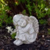 Northlight 6.5" Resting Cherub Angel Outdoor Garden Statue