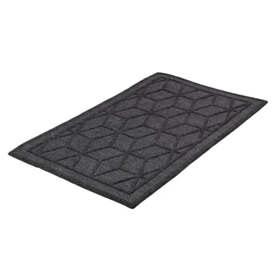 Northlight Gray Diamond Patterned Rectangular Coir Doormat 18" X 30" 3 Northlight Gray Diamond Patterned Rectangular Coir Doormat 18" X 30" - Image 3