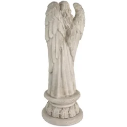 Northlight 22.5" Standing Religious Angel With Bird Bath Votive Candle Holder Outdoor Patio Garden Statue - Gray -Home Decor GUEST 1c0299fd 0bb4 4782 865d 1ab362339def