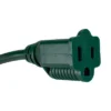 Northlight 12ft Green 3-Prong Outdoor Commercial Extension Power Cord With Outlet Block