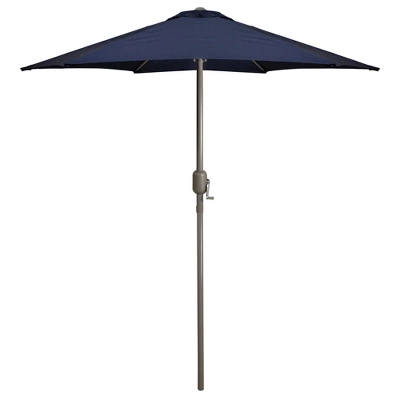 Northlight 7.5ft Outdoor Patio Market Umbrella With Hand Crank, Midnight Blue 5 Northlight 7.5ft Outdoor Patio Market Umbrella With Hand Crank, Midnight Blue - Image 5