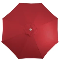Northlight 9ft Outdoor Patio Market Umbrella With Hand Crank And Tilt, Red -Home Decor GUEST 1ccfc0e5 9bb2 478f 9ff6 eb9efb2ece86