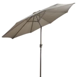 Northlight 9ft Outdoor Patio Market Umbrella With Hand Crank And Tilt - Taupe -Home Decor GUEST 1fffe964 a695 4eaf 80a1 3b546e13d4d5