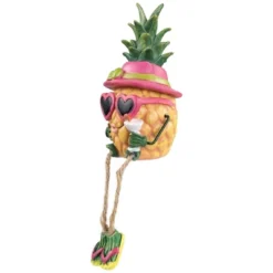 Northlight 6.25" Tropical Girl Pineapple With Cocktail Outdoor Garden Statue -Home Decor GUEST 2192c696 3d49 4909 9e1e cc4f2b133b9e