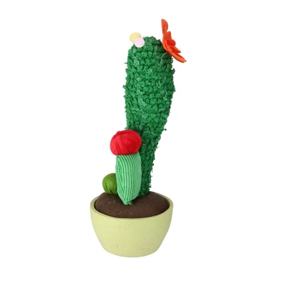 Northlight 12" Mixed Plush Cactus Artificial Potted Plant Decoration - Green 2 Northlight 12" Mixed Plush Cactus Artificial Potted Plant Decoration - Green - Image 2