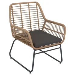 Northlight 4-Piece Kingstown Rattan Outdoor Patio Conversation Set With Cushions -Home Decor GUEST 221950ad d1ba 440a 909a a952898d200a