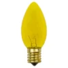 Northlight Pack Of 25 Incandescent Transparent Yellow C9 Christmas Replacement Bulbs