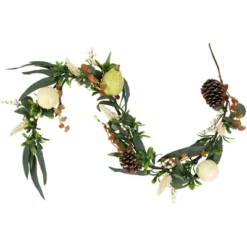 Northlight 5' X 6" Green Gourds And Foliage Artificial Fall Harvest Garland - Unlit -Home Decor GUEST 23b5239b 64a3 45a5 a200 61431bd8d536